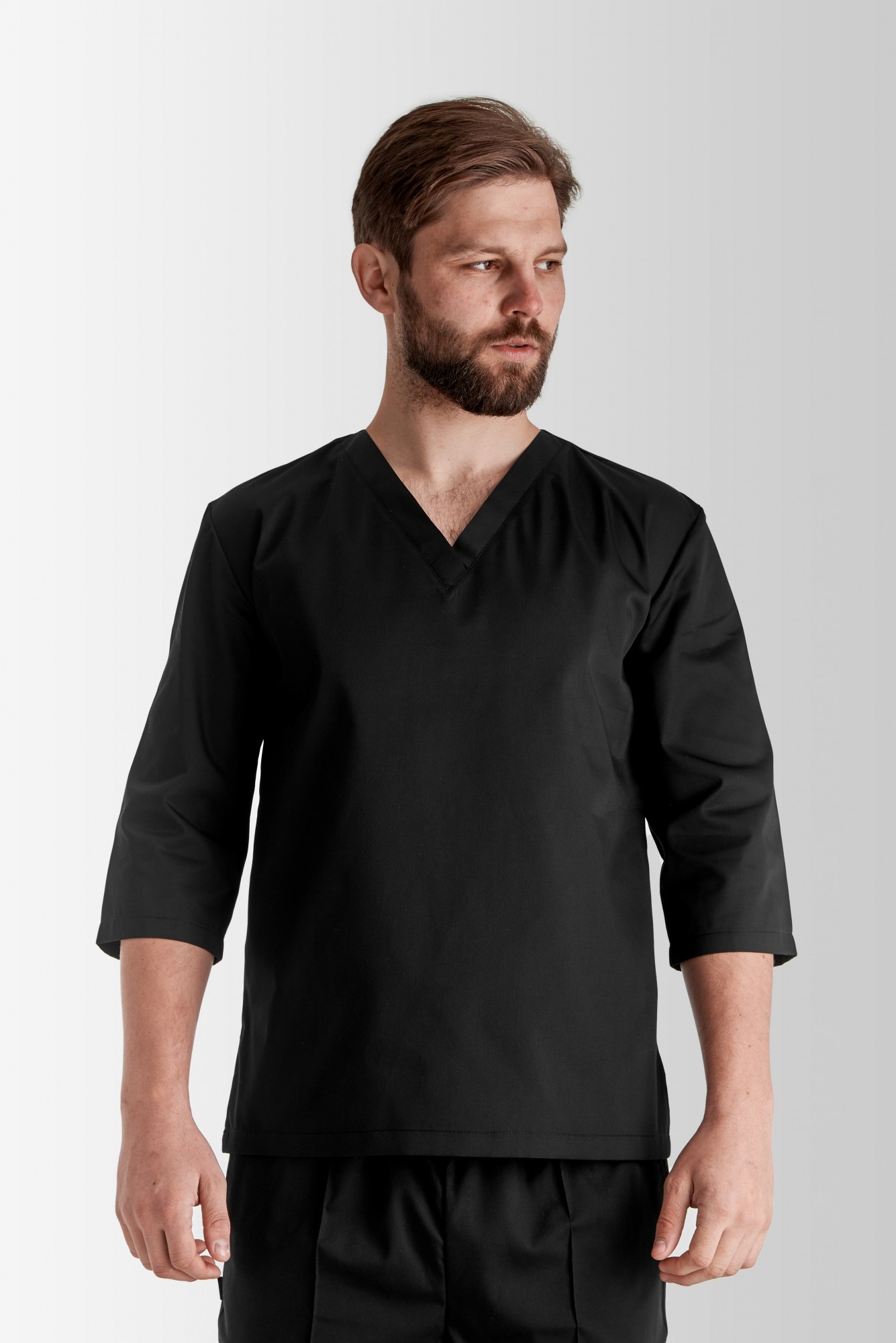 

Медицинская рабочая кофта мужская Toffy, Vsetex, XL Черная