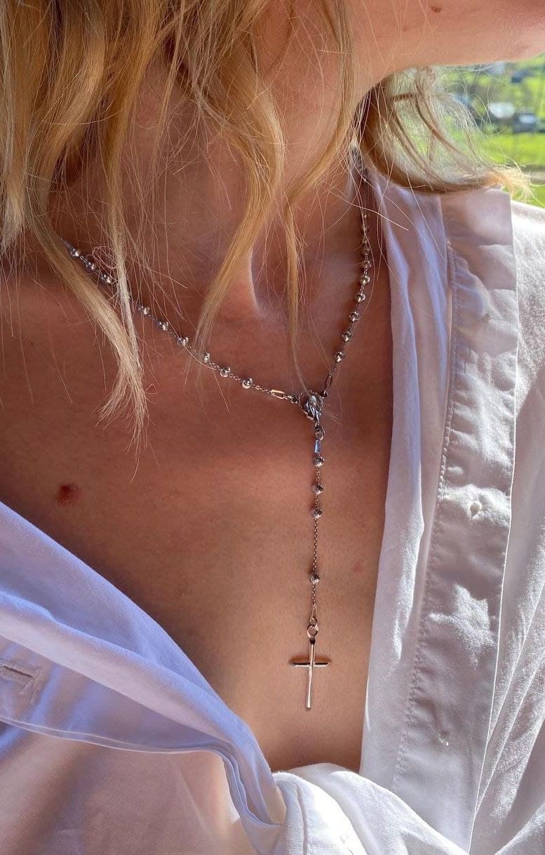 

Срібна вервиця "Sacred rosario".02 (60)