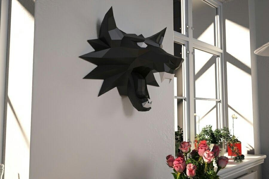 

3D фигура Ведьмак Оригами Papercraft
