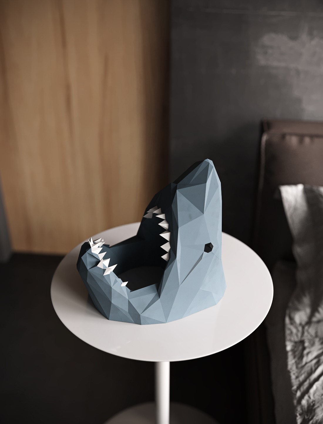 

3D фигура Акула Оригами Papercraft