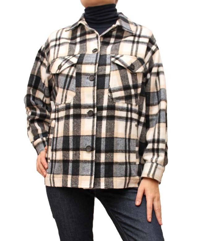 

Рубашка шерстяная Oversize р. XL серая