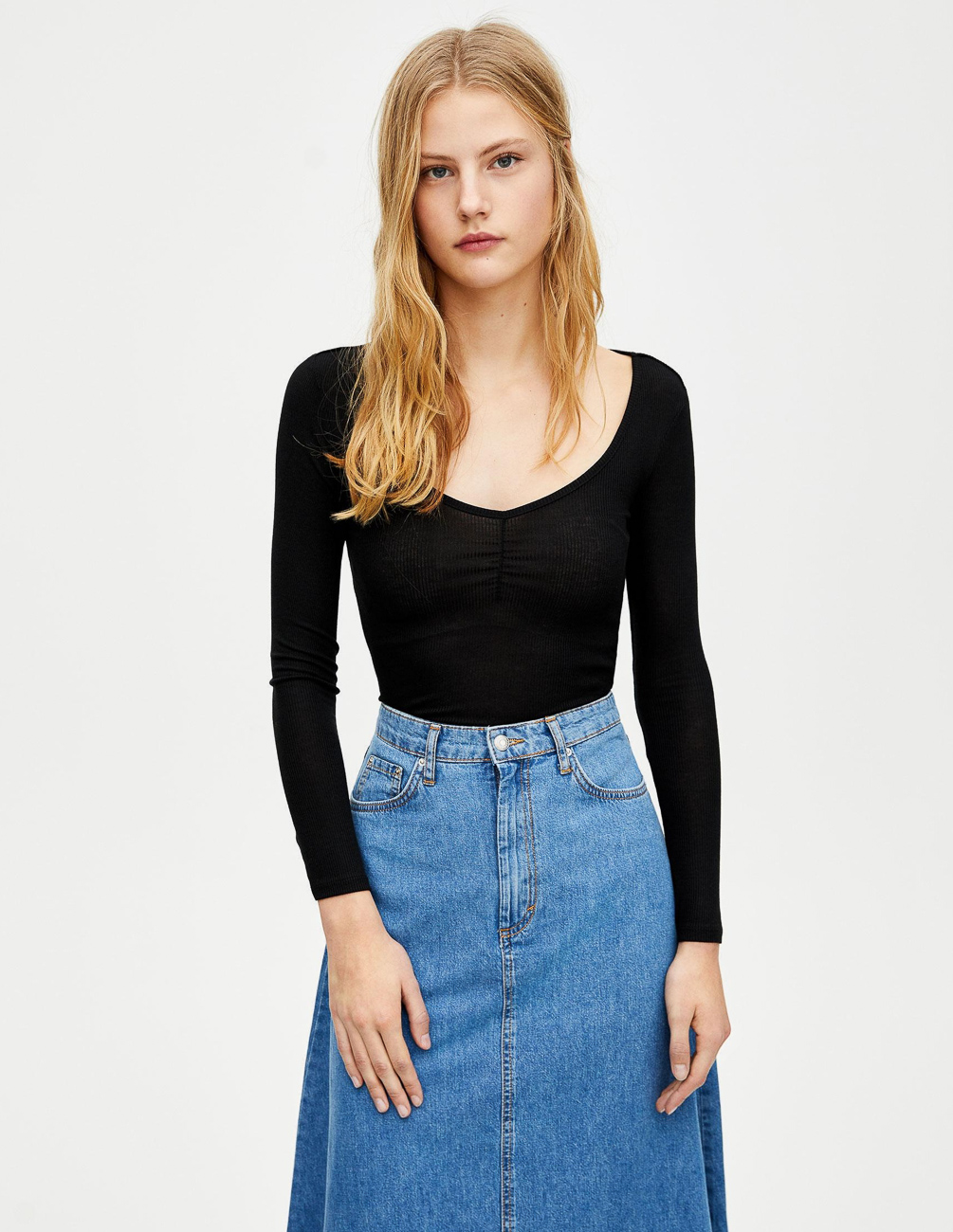 

Лонгслив PULL & BEAR Ж1080345 (9245/358/800) цвет черный, Лонгслив PULL & BEAR Ж1080345 (9245/358/800) цвет черный S