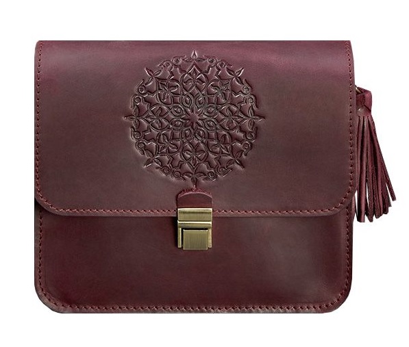 

Сумка женская кожаная BlankNote ЛИЛУ CRAZY HORSE бордовая BN-BAG-3-vin-man-kr