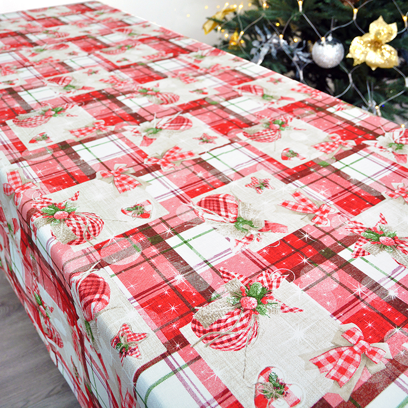 

Новогодняя скатерть Time Textile Navidad Красный TT161319 140x280