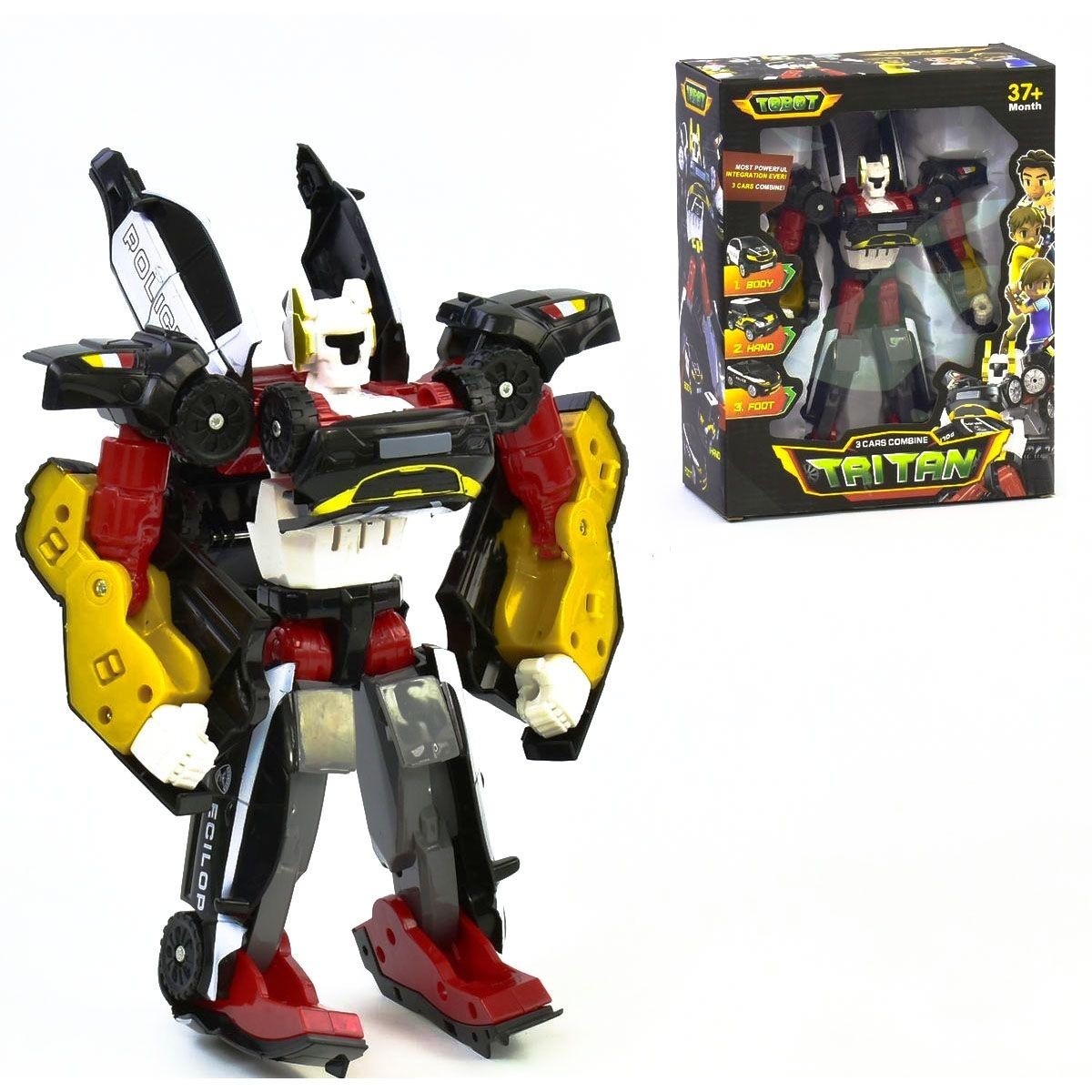 

Тобот Тритан Huada Toys Tritan 3в1 черный