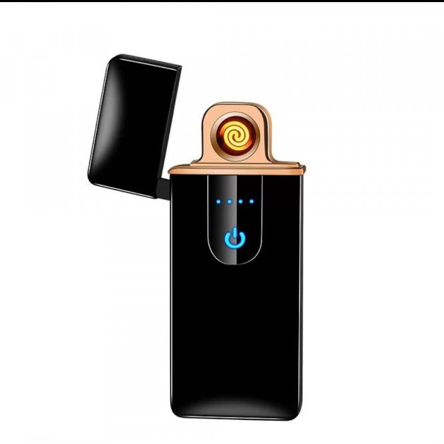 

Спиральная электрическая USB зажигалка Lighter ZGP 5 Чёрная