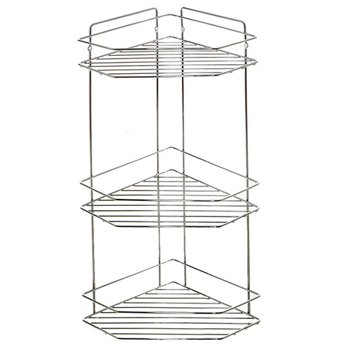 

Полка в ванную угловая 3 яруса 20.5*20.5*62.9см