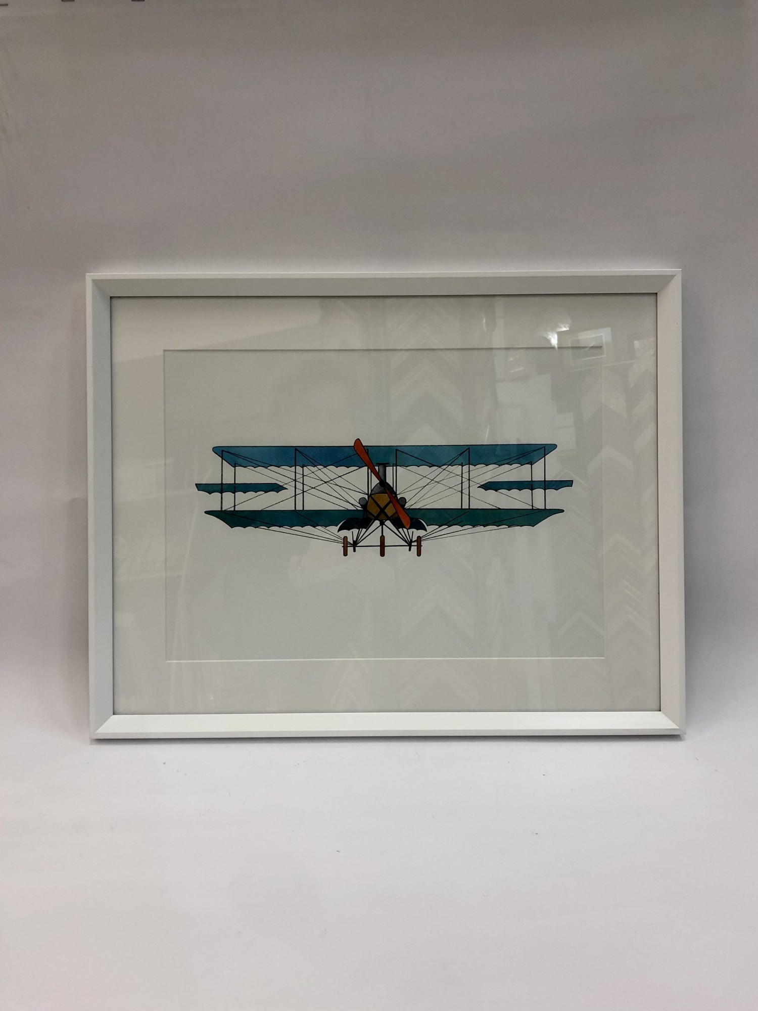 

Авторский постер "Самолет 2" 340х430 мм Frames Posters Decor