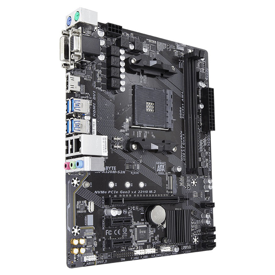 

Материнская плата Gigabyte A320M-S2H + Athlon 220GE + 16GB 3000MHZ