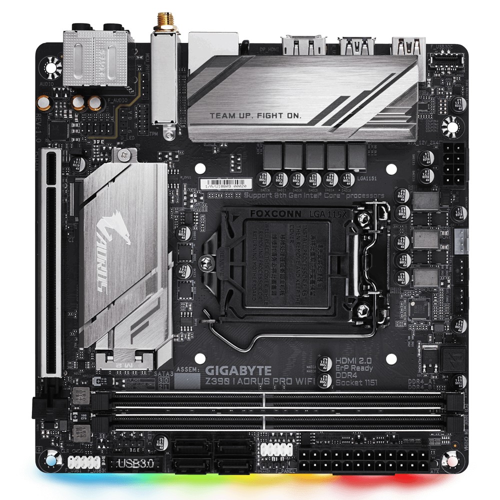 

Материнская плата Gigabyte Z390 I AORUS PRO WIFI (Z390IAORUSPROWIFI)