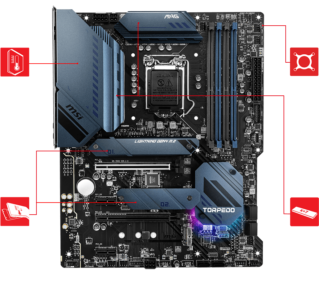 

Материнская плата MSI MAG Z590 TORPEDO