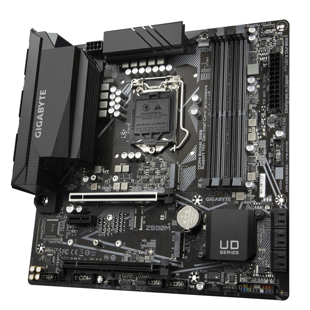 

Материнская плата Gigabyte LGA1200 DDR4 6xSATA 2xM.2 ATX MB (Z590M)