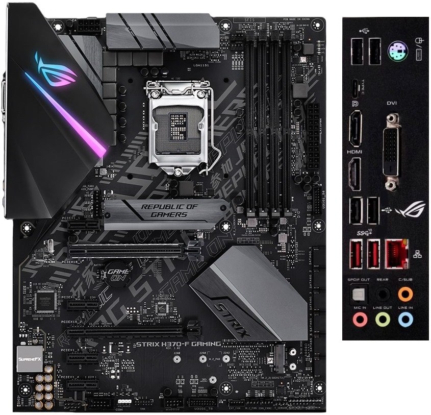 

Материнская плата Asus ROG STRIX H370-F Gaming (ROGSTRIXH370FGAMING)