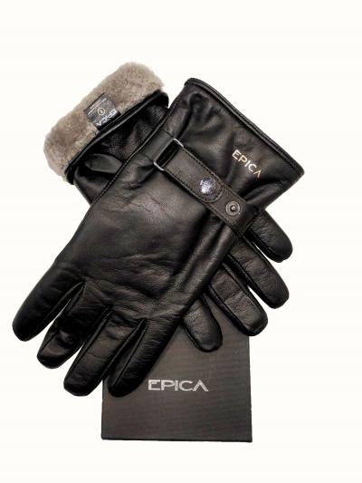 

Мужские перчатки кожаные Epica CFR-5 8 черные