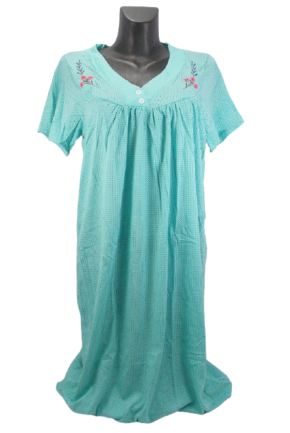 

Хлопковая ночная рубашка Nature cotton 051 50 голубая