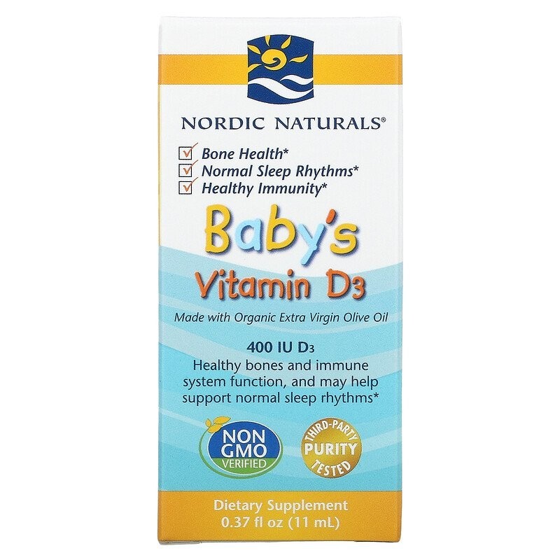 

Nordic Naturals Baby's Vitamin D3 400 Iu 0.37 fl oz (11 ml) Витамин D3 для маленьких детей