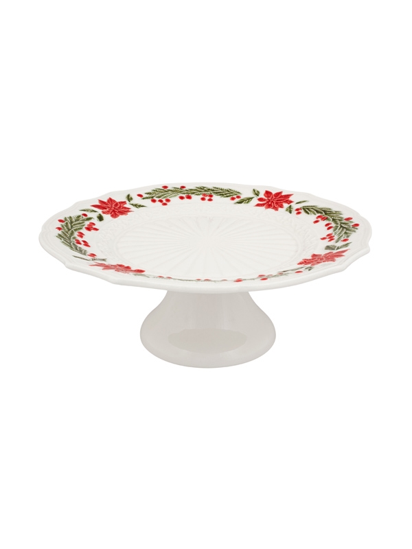 

Блюдо на ножке "Рождественский цветок" 32см, белое,Bordallo Pinheiro, 65016462, NATAL