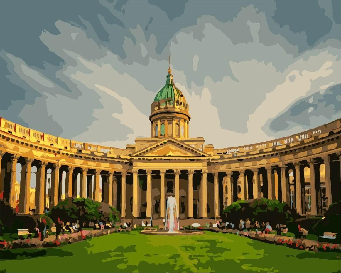 

Картина по номерам BrushMe GX8120 40*50 cм Казанский собор