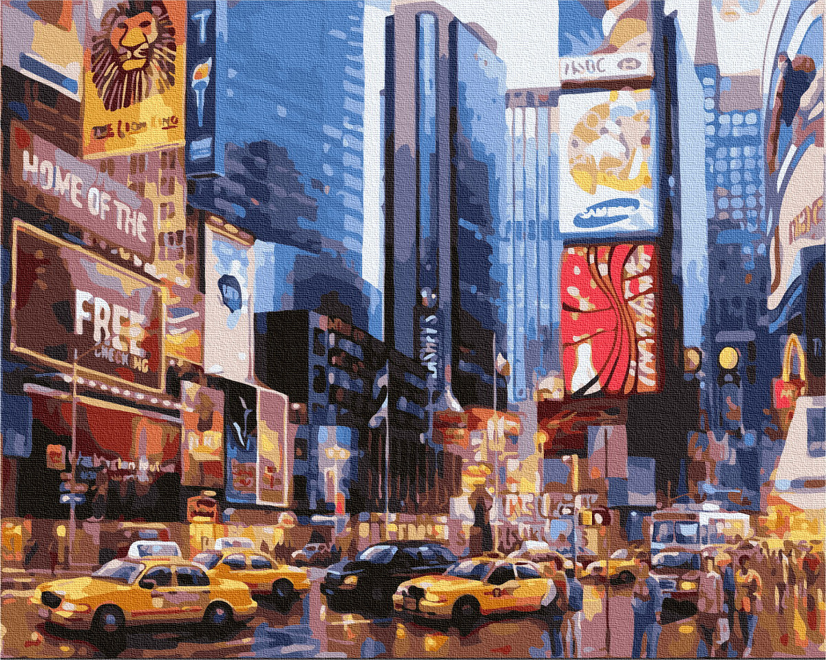 

Картина по номерам BrushMe GX8136 40*50 cм Таймс-сквер