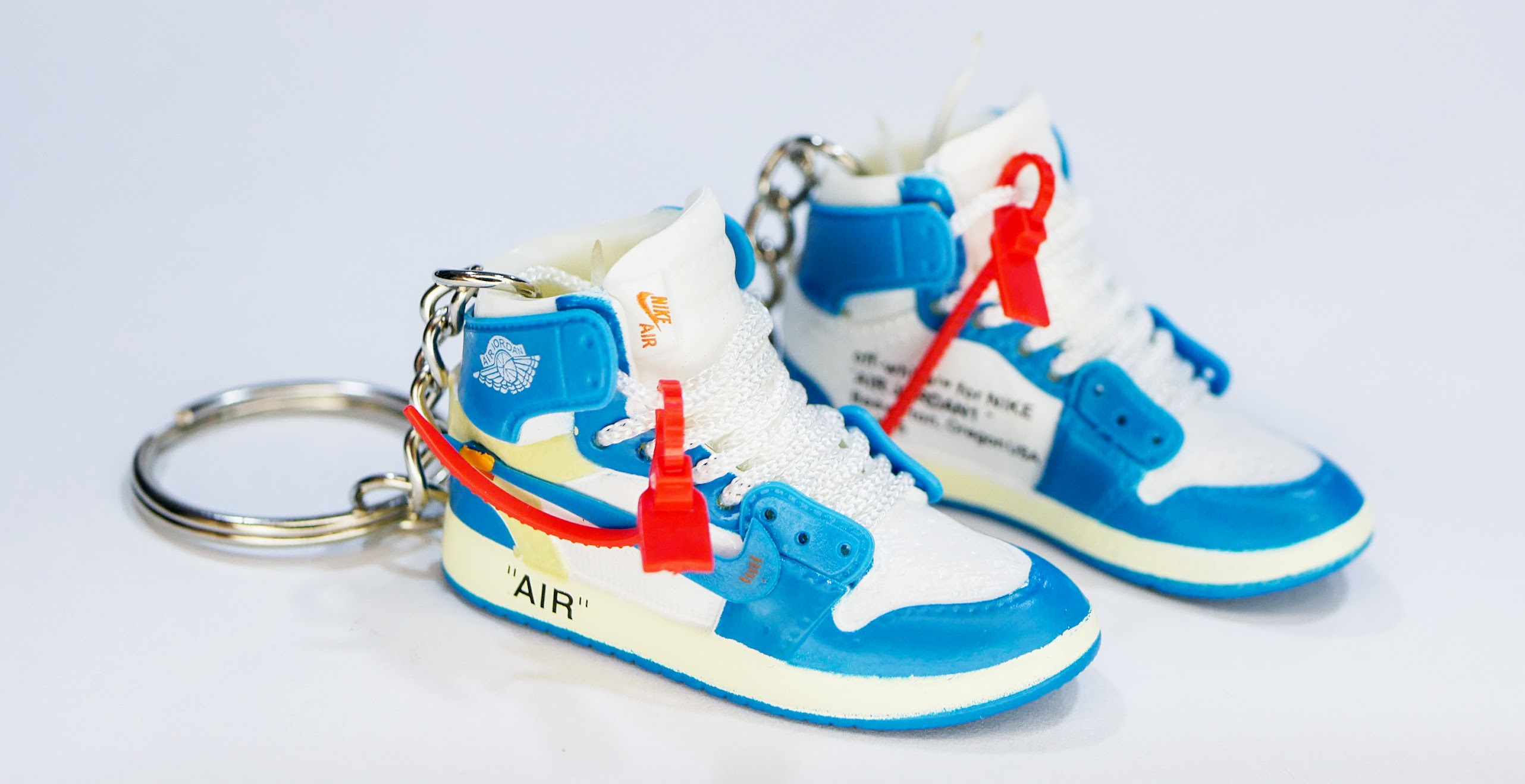 

Мини обувь, фингер шузы Nike AIR Jordan EWD Off-White Blue