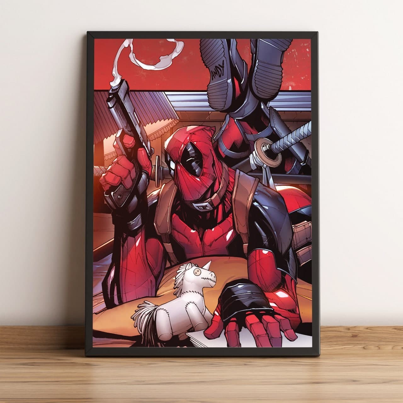 

Постер HELLO Posters Deadpool 001 50х70 см в рамке