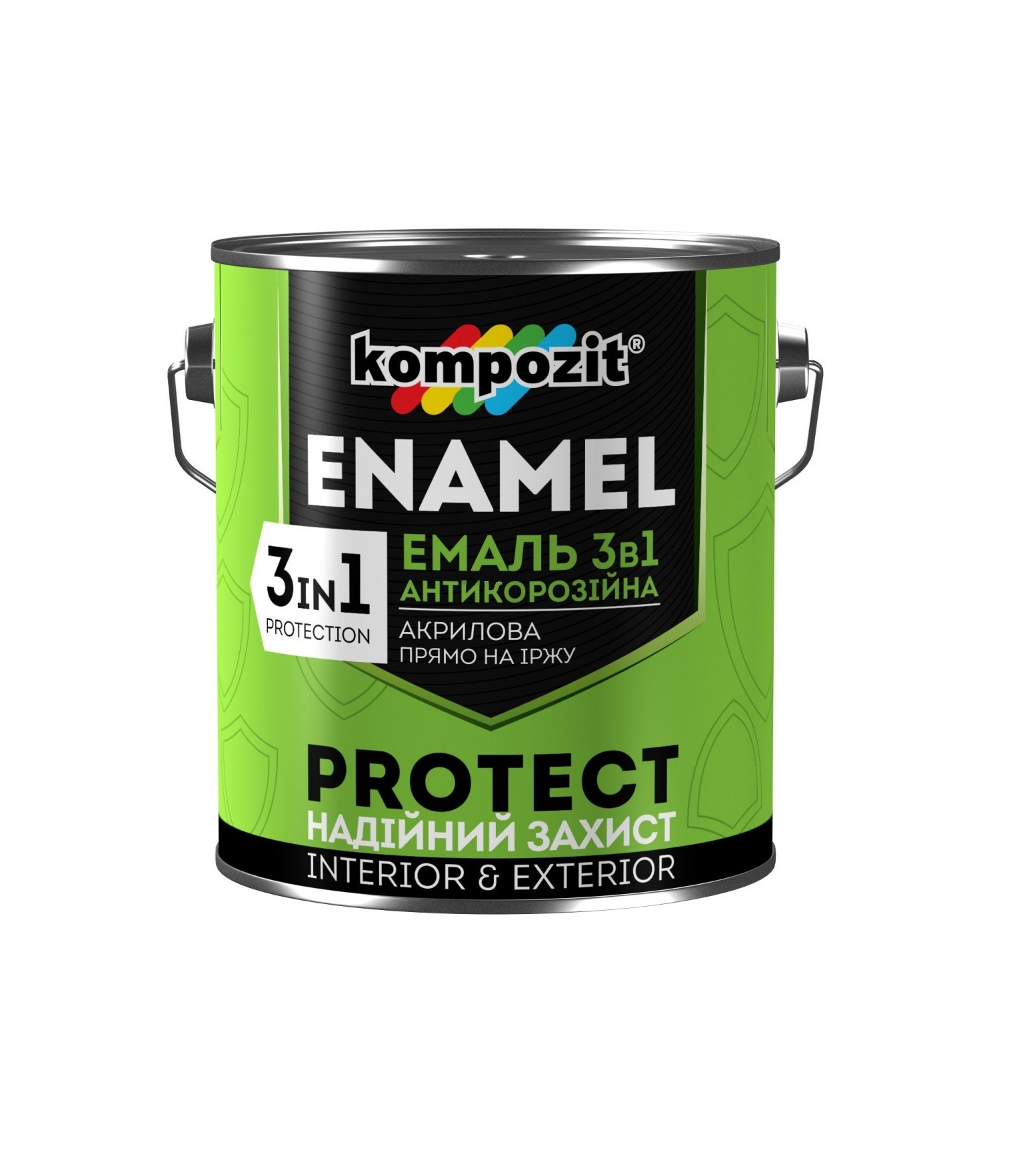 

Эмаль антикоррозийная Kompozit 3 в 1 PROTECT 2.7кг Синий (4820085745568)