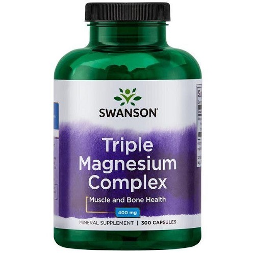 

Магній Swanson Triple Magnesium Complex 400mg, 300 капс.