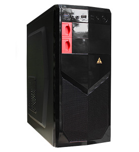 

Корпус Golden Field 6009B (USB3), Black, Miditower, ATX P460R, 400W