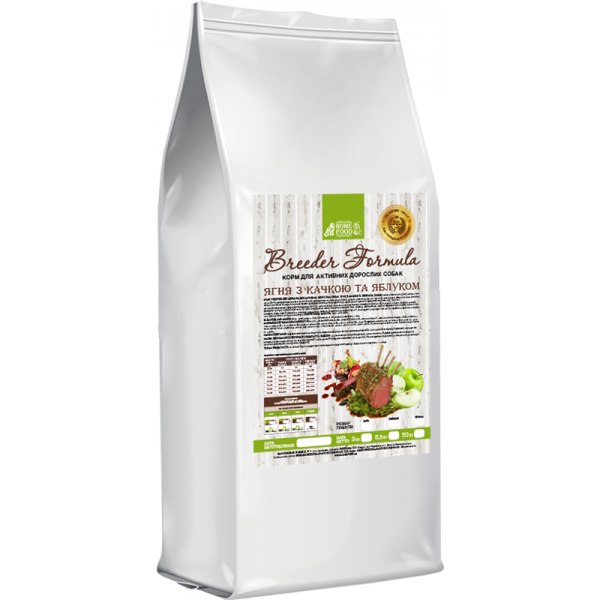 

Корм для активных взрослых собак и юниоров Home Food Ягненок с рисом, для средних и крупных пород 1 кг (4828331880100)