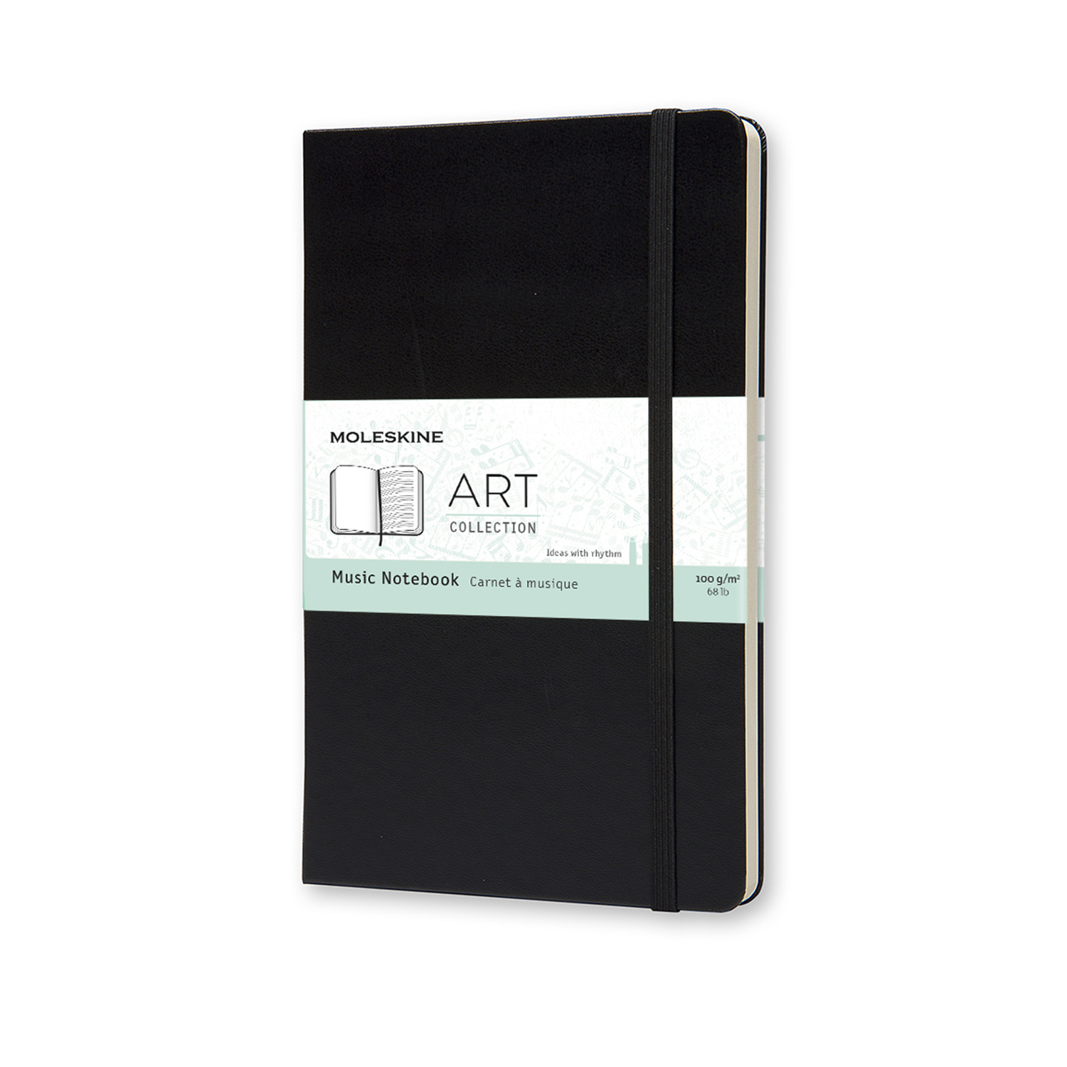 

Записник Moleskine Art середній / Для нот Чорний (9788862933100)
