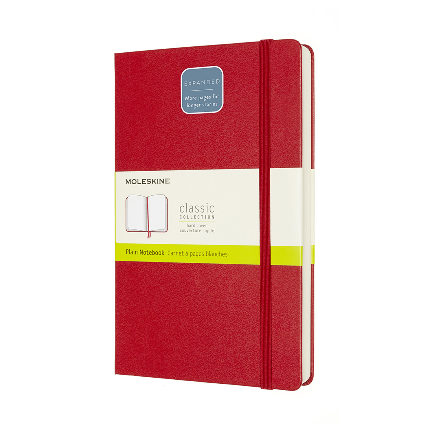 

Записник Moleskine Classic Expanded середній / Нелінований Червоний (8053853606204)