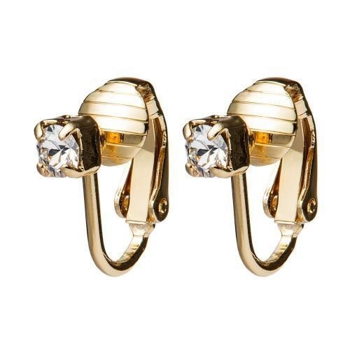 

Клипсы Colibra с прозрачным миниатюрным кристаллом Swarovski в позолоте 24 карата E8194Au