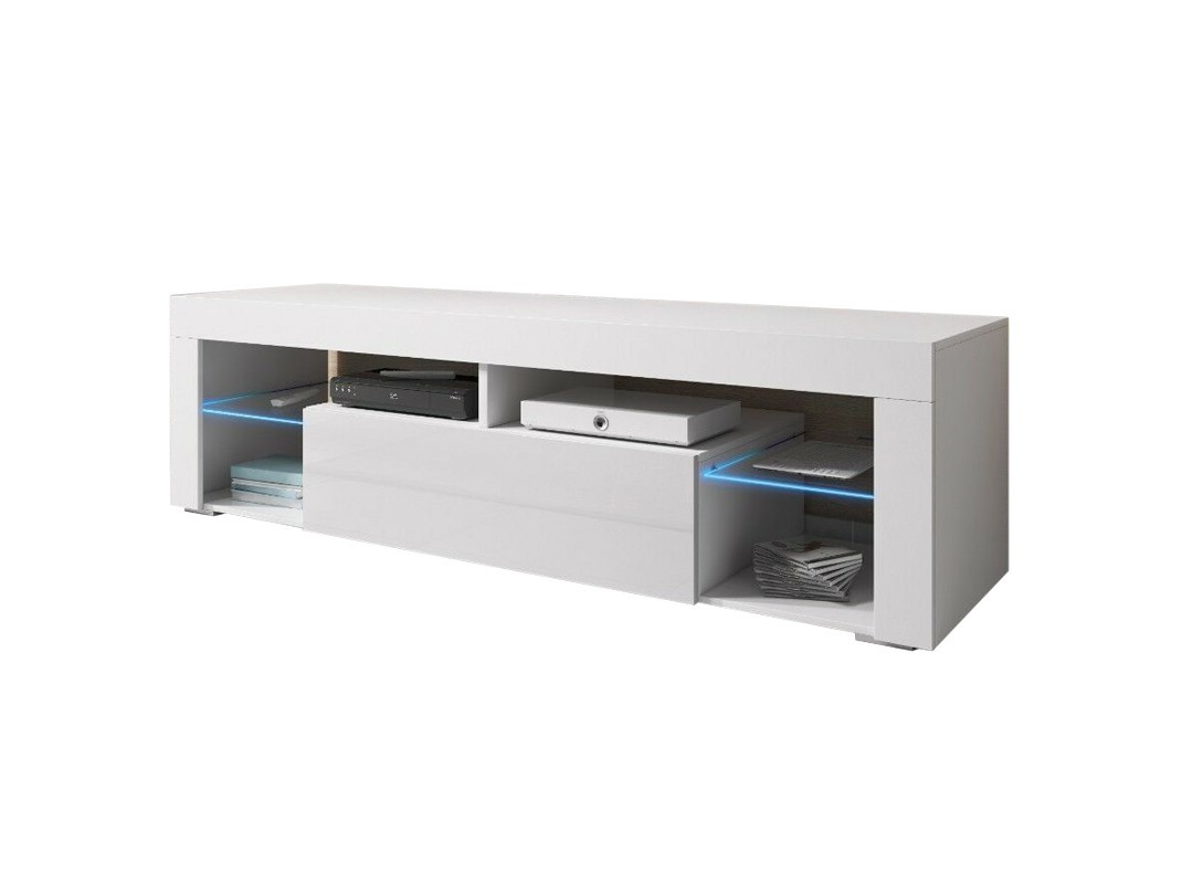 

Тумба под телевизор TVshka Hugo 200 200x32x50.5 см белый/белый глянец
