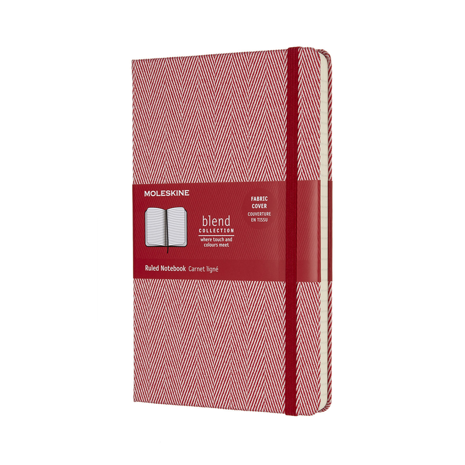 

Записник Moleskine Blend 17 середній / Лінійка Червоний Канва (8055002855990)