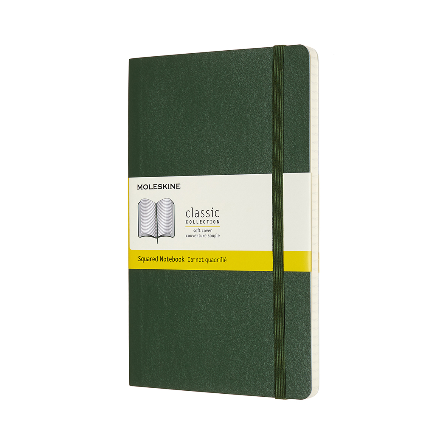 

Записник Moleskine Classic середній / Клітинка Миртовий Зелений М'який (8053853600035)