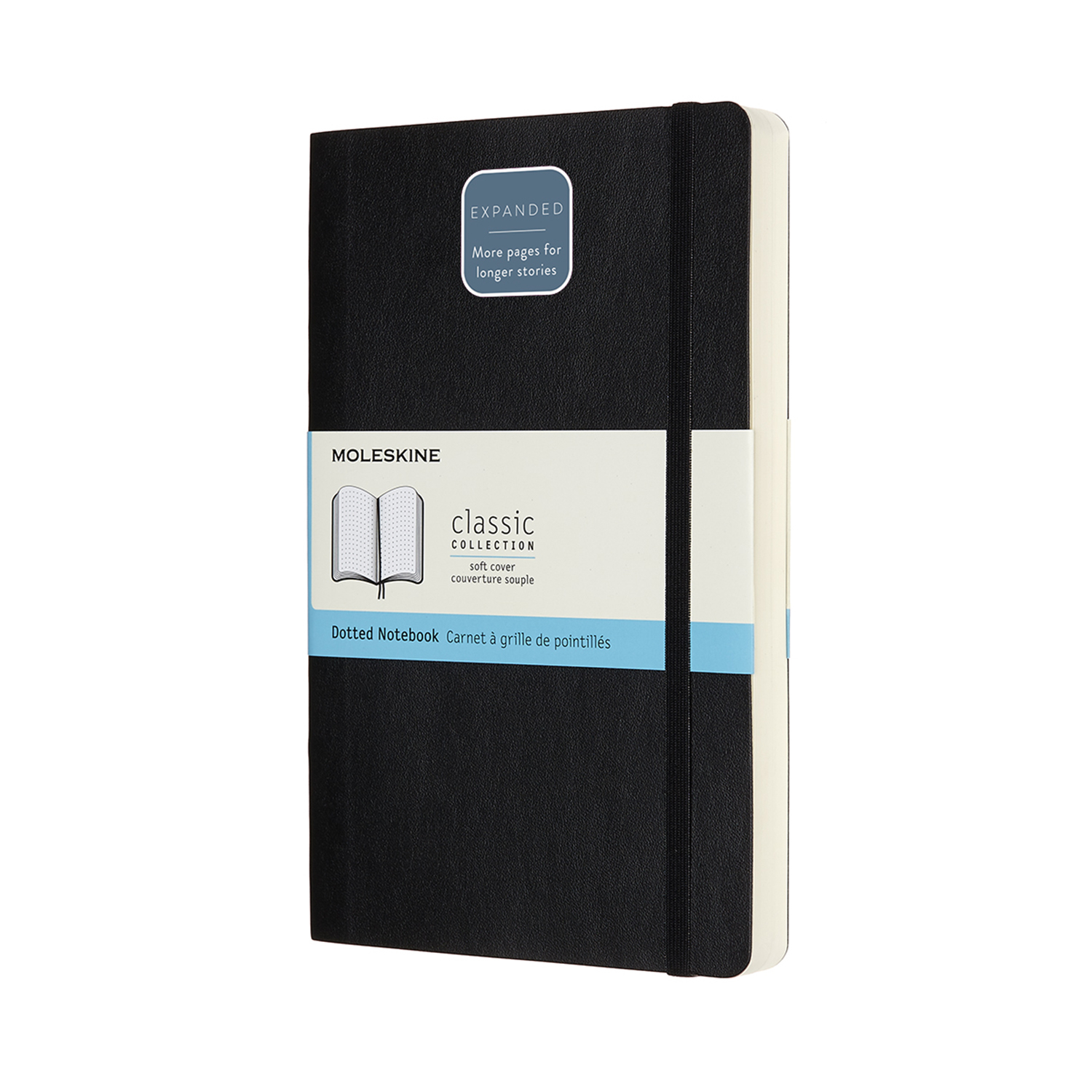 

Записник Moleskine Classic Expanded середній / Точка Чорний М'який (8058647628073)