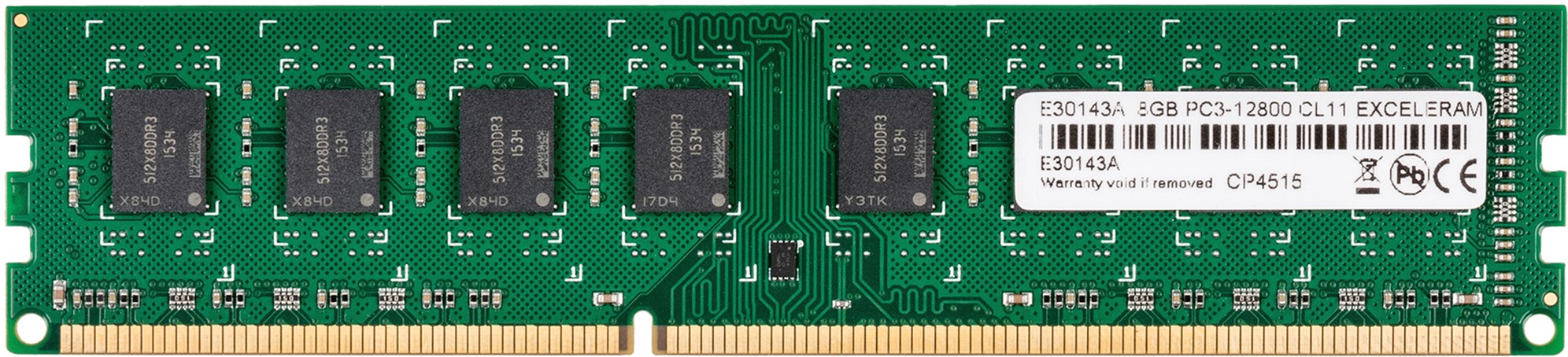 

Оперативная память Exceleram DDR3-1600 8192MB PC3-12800 (E30143A)