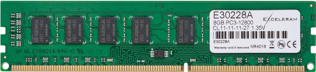 

Оперативная память Exceleram DDR3L-1600 8192MB PC3L-12800 (E30228A)