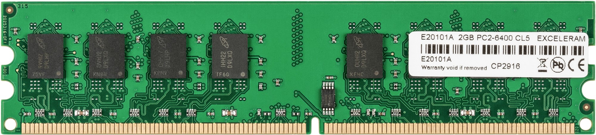 

Оперативная память Exceleram DDR2-800 2048MB PC2-6400 (E20101A)