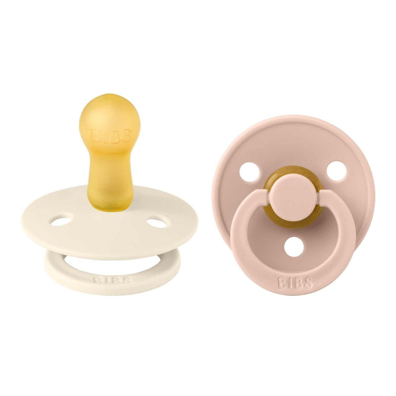 

Пустушка BIBS Colour Ivory / Blush (2 в упаковці). Нове упакування. - 0-6 міс.
