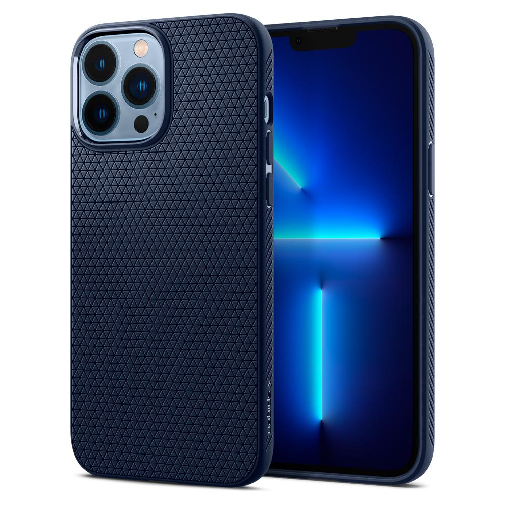 

Чехол Spigen для iPhone 13 Pro Max Liquid Air Navy Blue