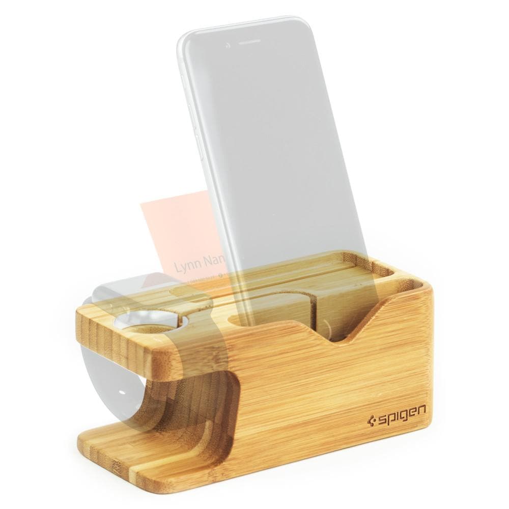 

Подставка Spigen для Apple Watch|iPhone Stand S370 Brown