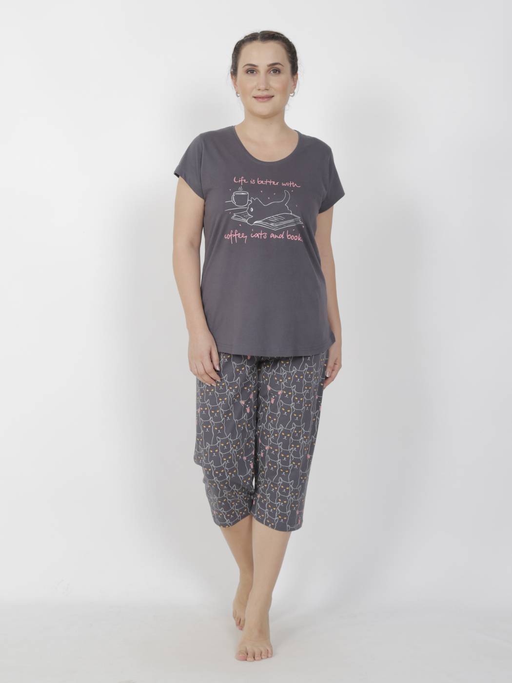 

Пижама женская Vienetta Secret 83025/17 XXL серый