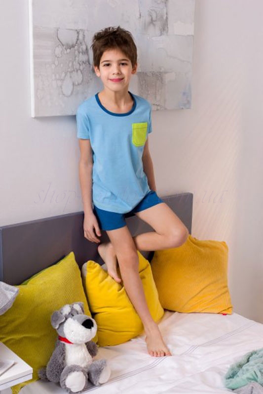 

Пижама детская Envie 36938/17 128 голубой