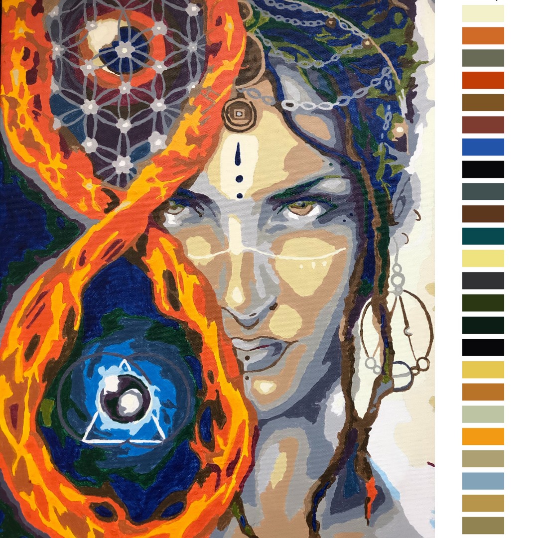 

Картина по номерам Artmeditation Бесконечность 40х50 см сложность 5/5