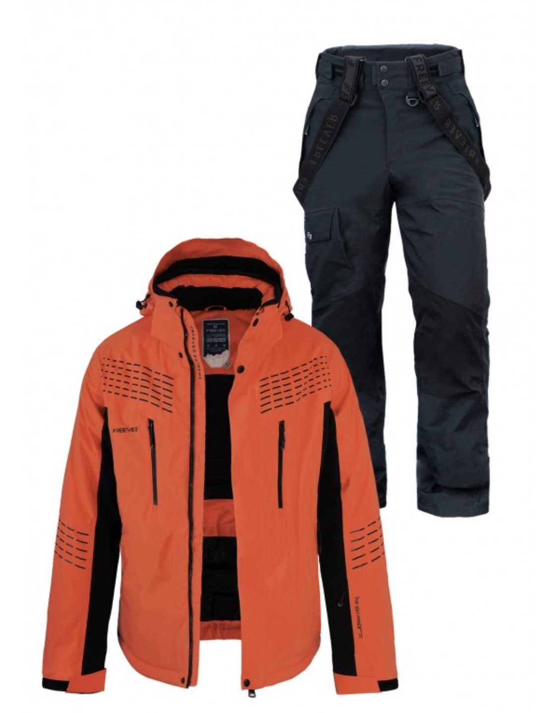

Костюм лыжный мужской FR оранжево-черный  (21681-9921, Костюм лыжный мужской FR оранжево-черный S (21681-9921)