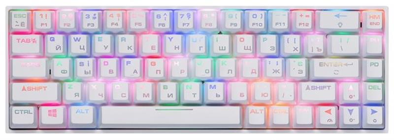 

Клавиатура 2E Gaming KG370UWT-BR RGB Gateron Brown Switch Ukr (2E-KG370UWT-BR) White USB