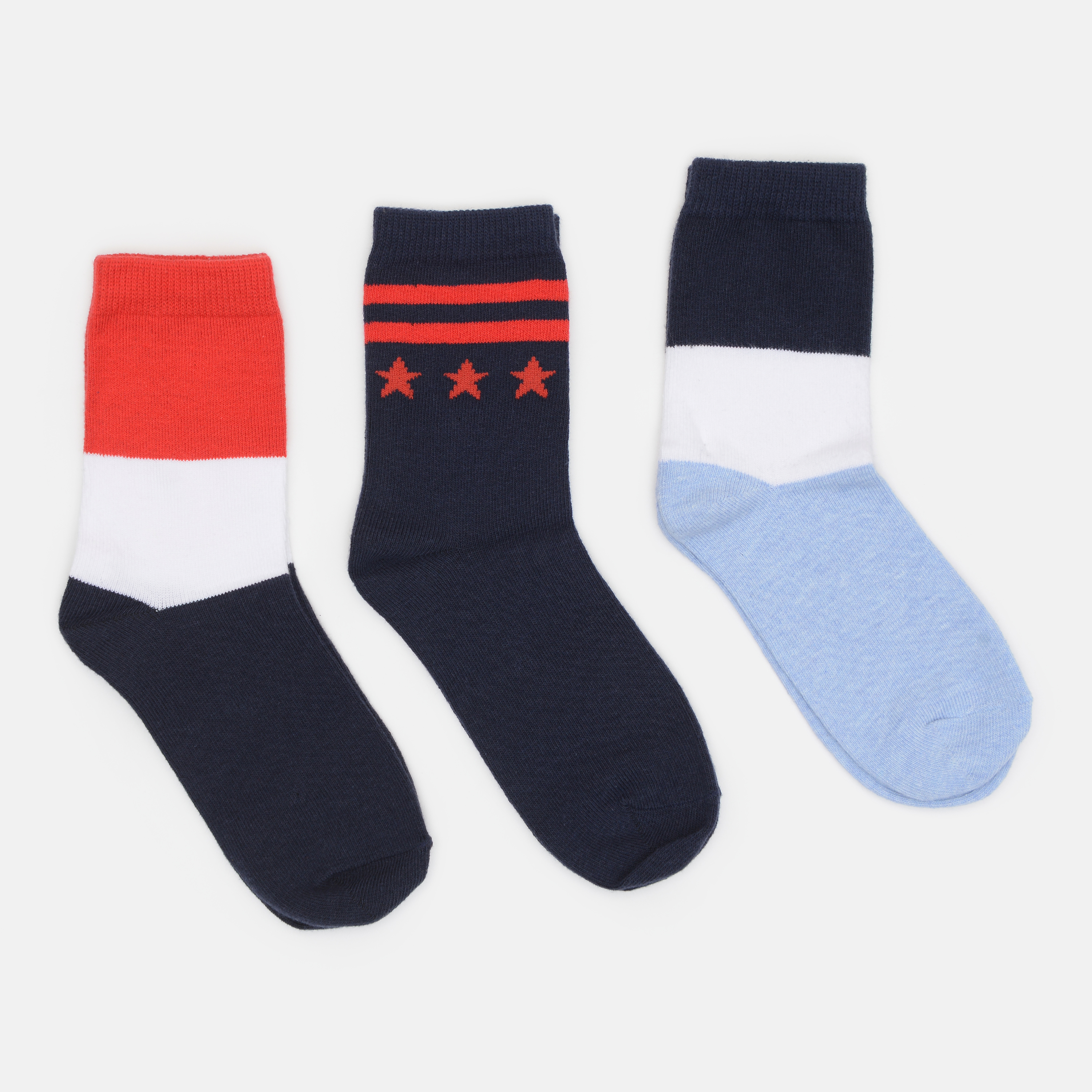 

Носки (3 пары) C&A   сине бело красный 1309555874, Носки (3 пары) C&A 43 46 сине бело красный 1309555874