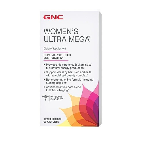 

Витамины для женщин GNC Womens Ultra Mega 90 таблеток (529198)