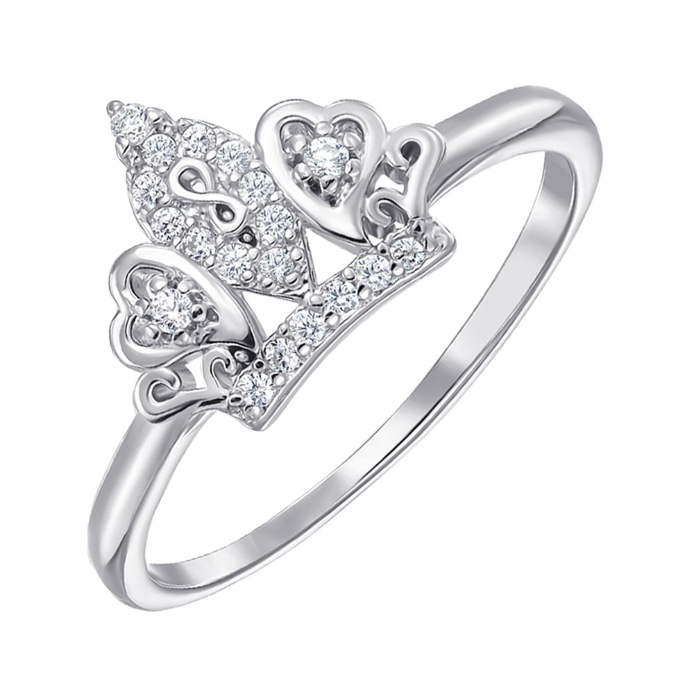

Серебряное кольцо с фианитами 000151937 17.5 размера